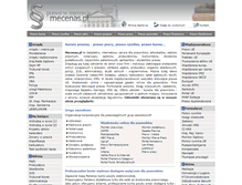 Tablet Screenshot of mecenas.pl